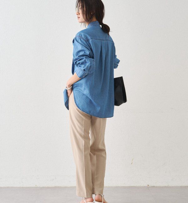  「ライトデニムボウタイブラウス」|シャツ・ブラウス|