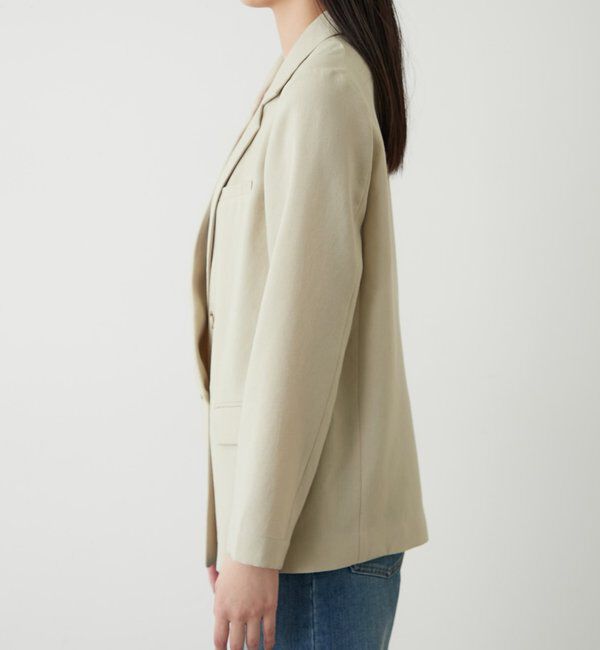  「麻調合繊ジャケット」|テーラードジャケット|