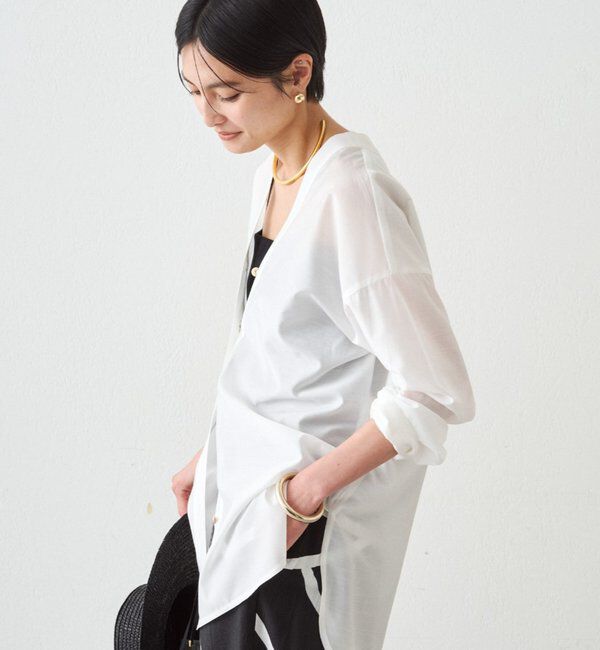  「バイヤスロングブラウス」|シャツ・ブラウス|