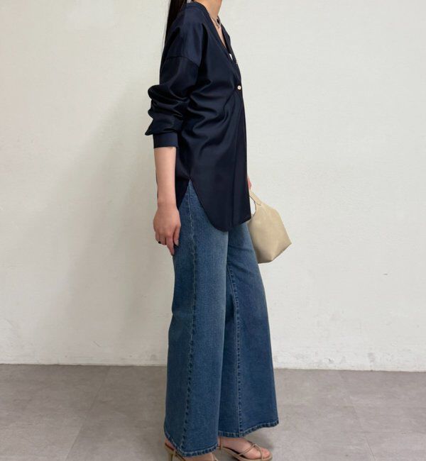  「バイヤスロングブラウス」|シャツ・ブラウス|