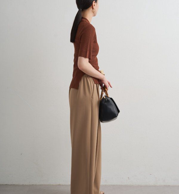  「シアーリブポロニット」|ニット・セーター|