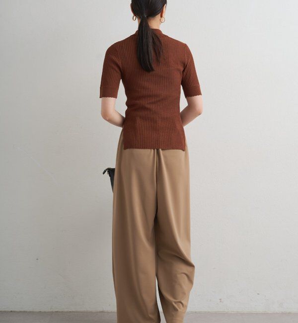  「シアーリブポロニット」|ニット・セーター|