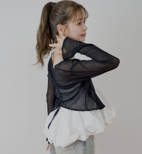  「前後2wayドロストシアーカーディガン」|カーディガン|