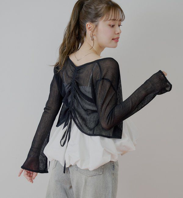  「前後2wayドロストシアーカーディガン」|カーディガン|