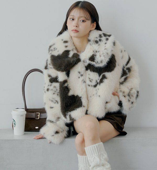  「ファーショートコート」|その他|ベージュその他2