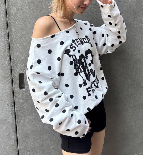  「エリオットナンバリングワンショルダースウェット」|Tシャツ・カットソー|