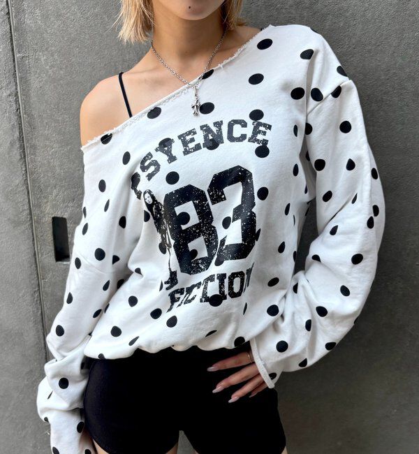  「エリオットナンバリングワンショルダースウェット」|Tシャツ・カットソー|
