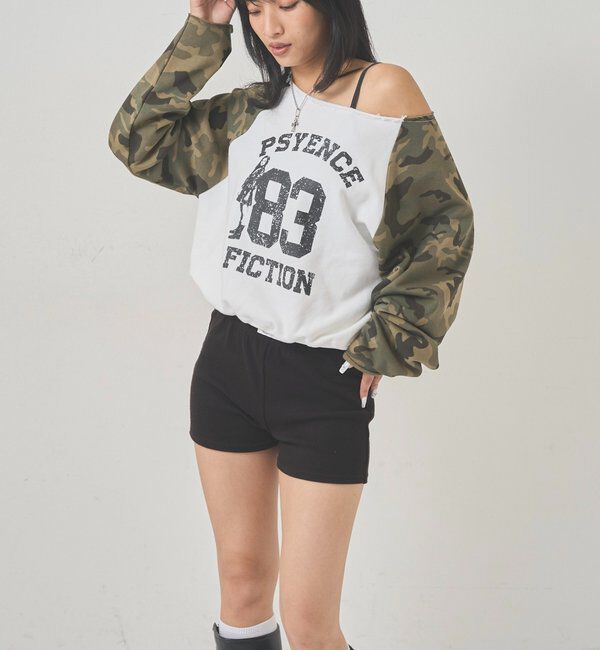  「エリオットナンバリングワンショルダースウェット」|Tシャツ・カットソー|