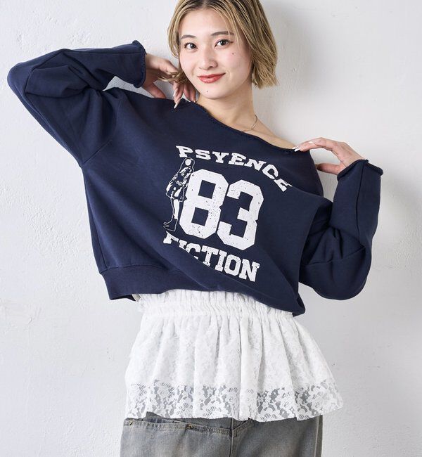  「エリオットナンバリングワンショルダースウェット」|Tシャツ・カットソー|