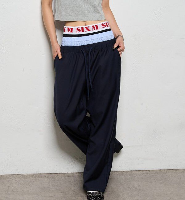  「【新色追加】Six M/シックスエム トリプルレイヤードパンツ」|チノ|