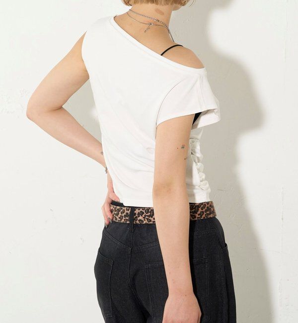  「【5色展開】マルチウェイギャザーオフショルノースリーブ」|キャミソール|