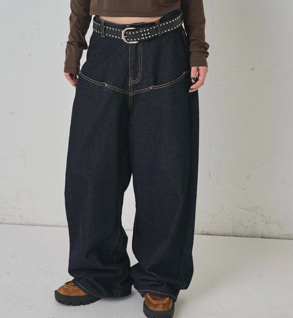  「スラッシュポケットデニム」|デニム|ミッドナイトブルー