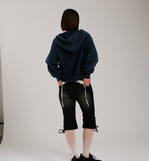  「【UNISEX】KOOKY'N KYケミカルラインストーンジップパーカー」|パーカー|