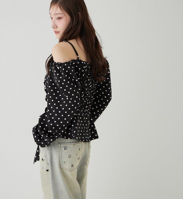  「イレヘムギャザーオフショルブラウス」|シャツ・ブラウス|
