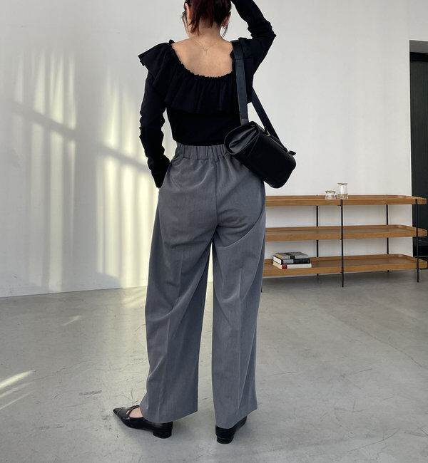  「【累計2万本突破！】【低身長・高身長サイズあり】2タックワイドパンツ」|チノ|