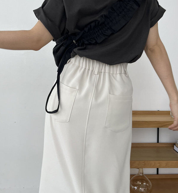  「【累計1万枚突破/全骨格◎/低身長サイズ】マキシIラインスカート」|スカート|