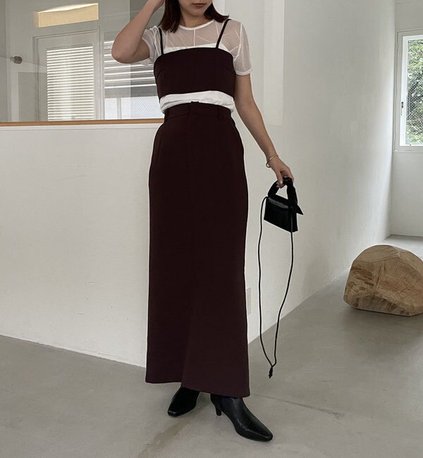 「【累計1万枚突破/全骨格◎/低身長サイズ】マキシIラインスカート」|スカート|