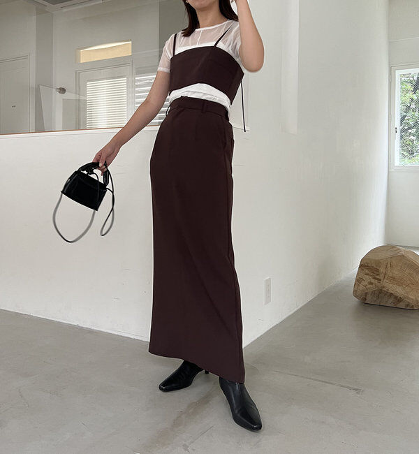  「【累計1万枚突破/全骨格◎/低身長サイズ】マキシIラインスカート」|スカート|