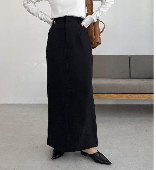  「【累計1万枚突破/全骨格◎/低身長サイズ】マキシIラインスカート」|スカート|