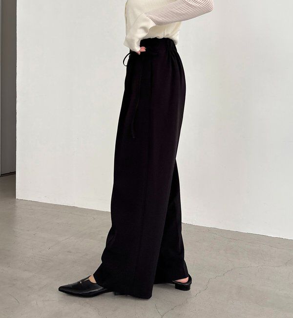  「【待望の追加決定！/新色ブラウン】ラップリボンパンツ」|チノ|