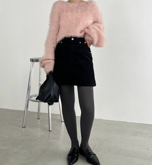  「【新色/レイヤード対応】コーデュロイ台形スカート」|スカート|