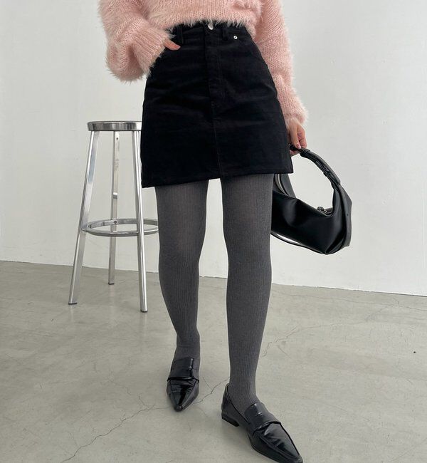  「【新色/レイヤード対応】コーデュロイ台形スカート」|スカート|