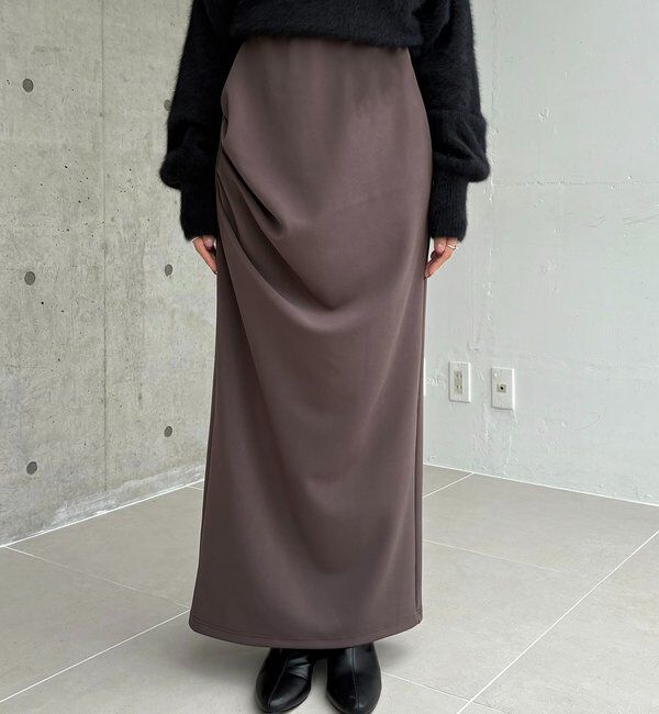  「カットドレープスカート」|スカート|