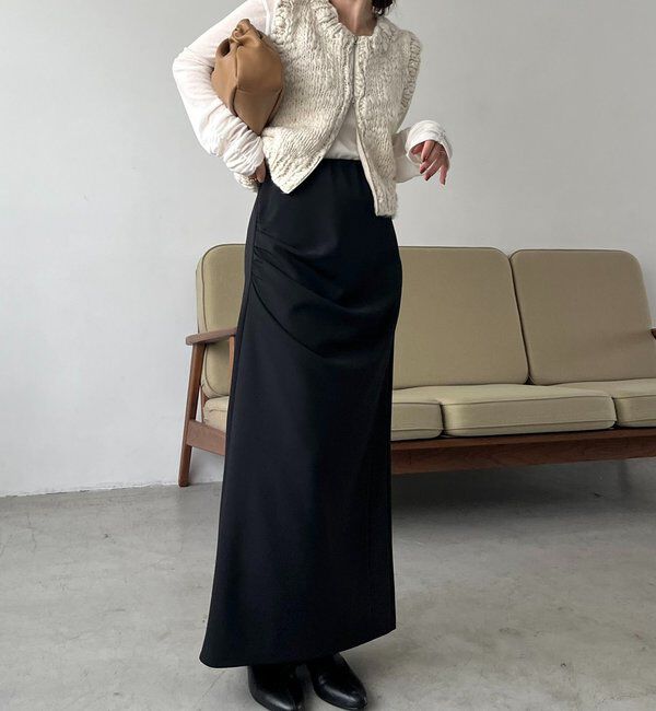  「カットドレープスカート」|スカート|