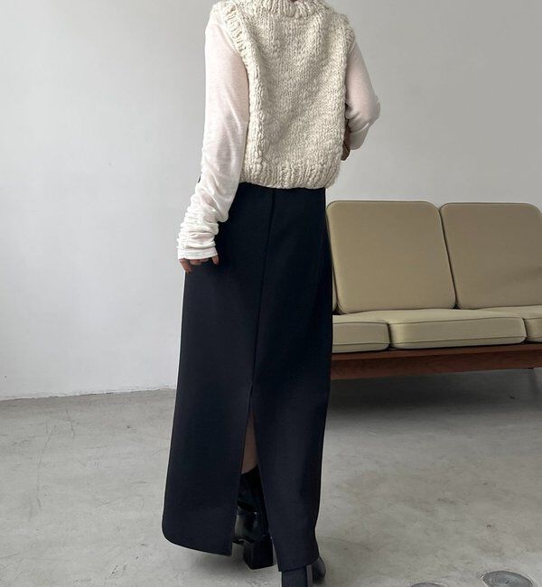  「カットドレープスカート」|スカート|