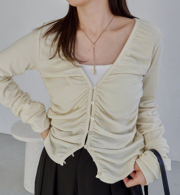  「パイピングドレープカーディガン」|Tシャツ・カットソー|