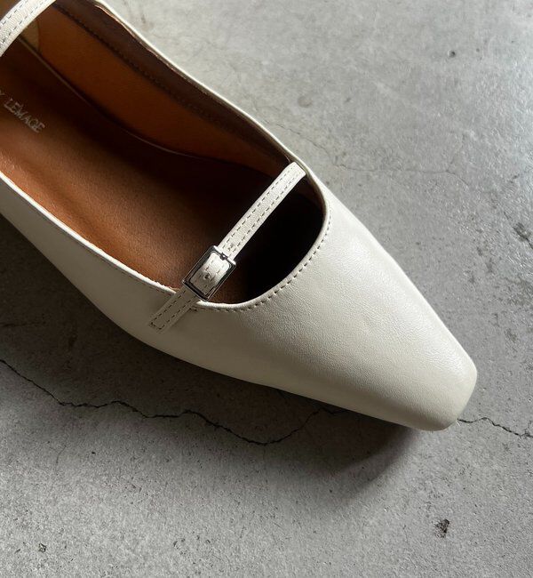  「Wストラップフラットシューズ」|その他|