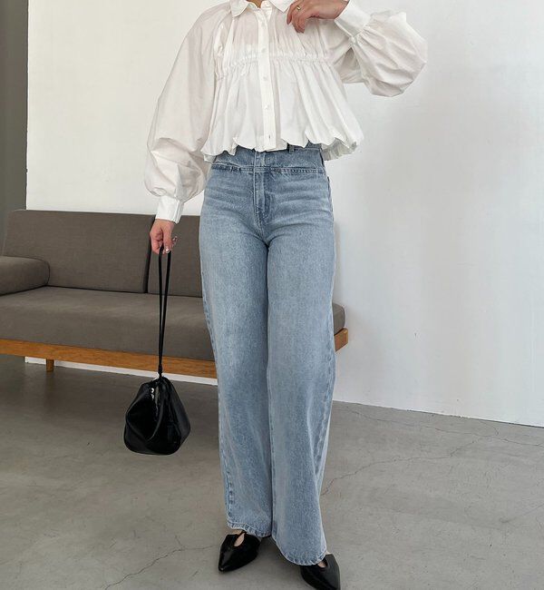  「バルーンクロップシャツ」|シャツ・ブラウス|