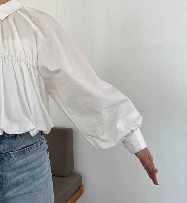  「バルーンクロップシャツ」|シャツ・ブラウス|