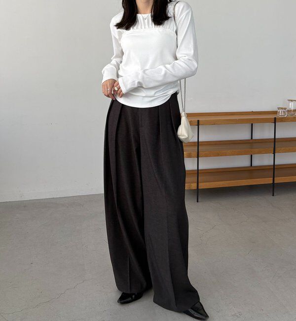  「ベア切替ギャザーT」|Tシャツ・カットソー|