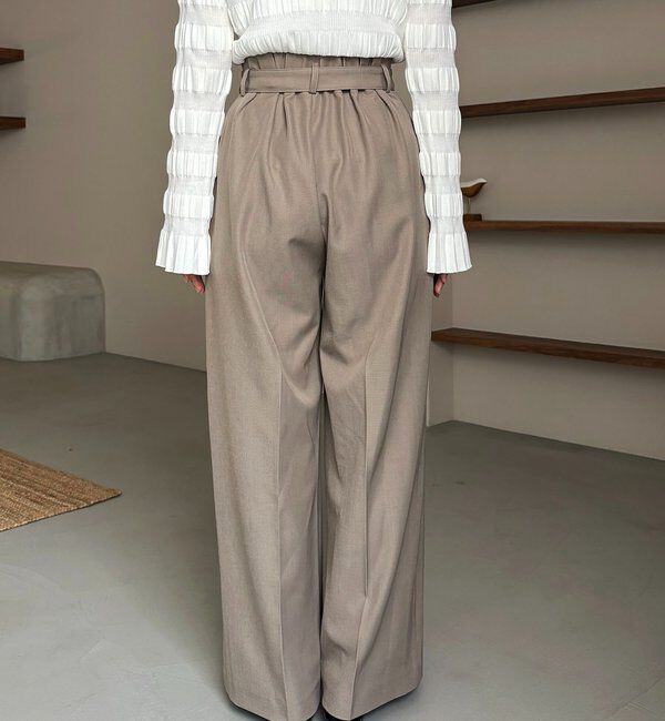  「【yuu企画】【サイズ展開あり】アシメウエストパンツ」|チノ|