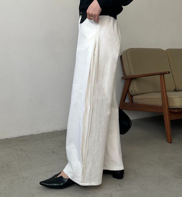  「【低身長サイズあり】サイドタックパンツ」|チノ|