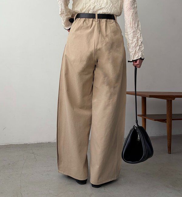  「【低身長サイズあり】サイドタックパンツ」|チノ|