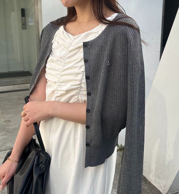  「シアーリブカーディガン」|カーディガン|