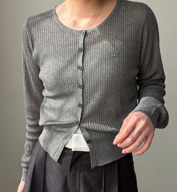  「シアーリブカーディガン」|カーディガン|