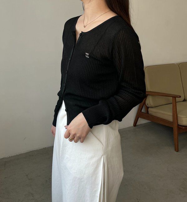  「シアーリブカーディガン」|カーディガン|