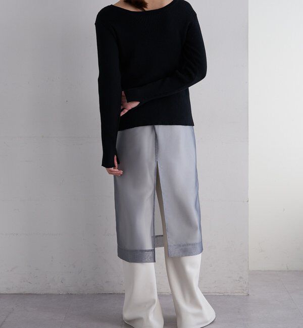  「ダブルクロスワイドパンツ」|チノ|