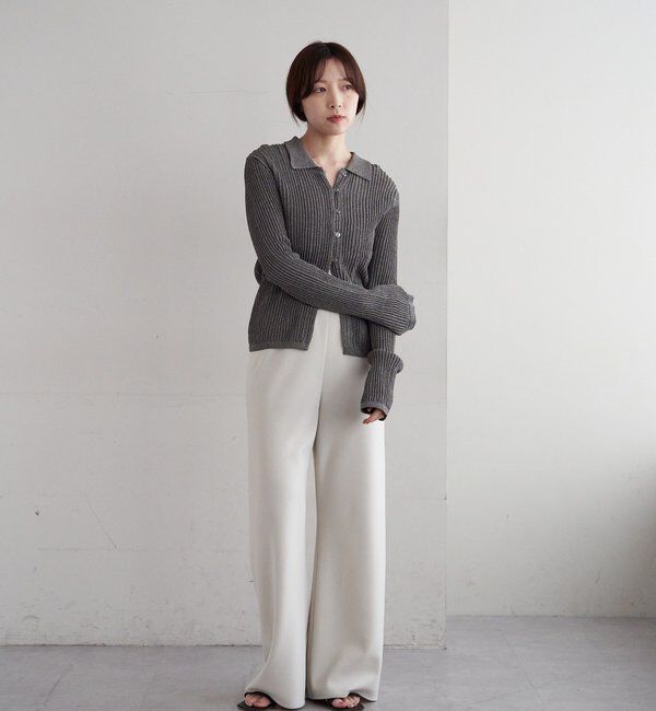  「ダブルクロスワイドパンツ」|チノ|