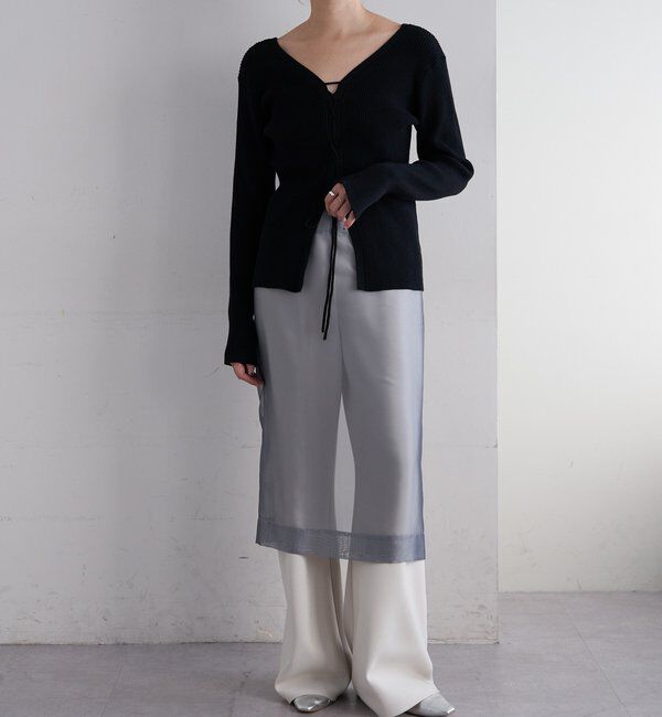  「ダブルクロスワイドパンツ」|チノ|