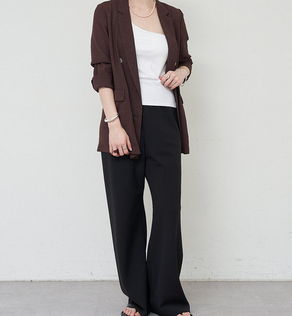  「ダブルクロスワイドパンツ」|チノ|