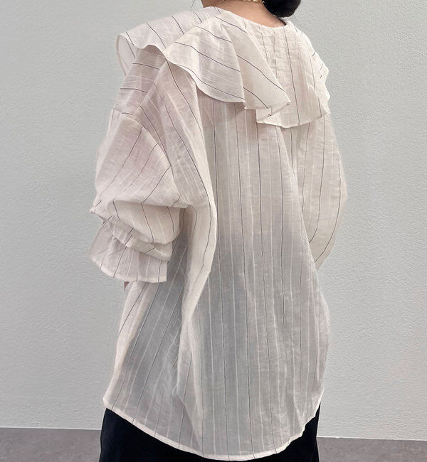  「フリルカラーブラウス」|シャツ・ブラウス|