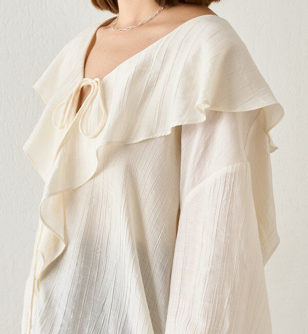  「フリルカラーブラウス」|シャツ・ブラウス|