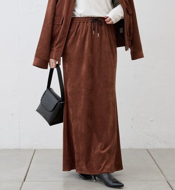  「フェイクスウェードスカート」|スカート|