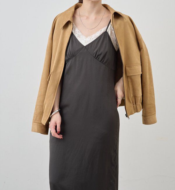  「サテンキャミワンピース」|ワンピース|