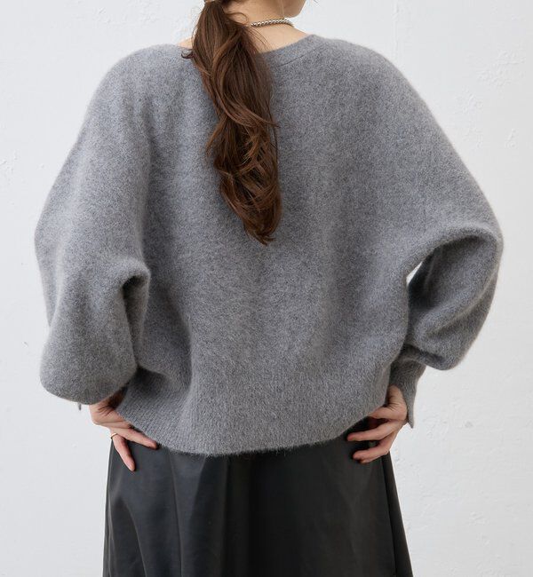  「ファーウールタイ付きカーディガン」|カーディガン|