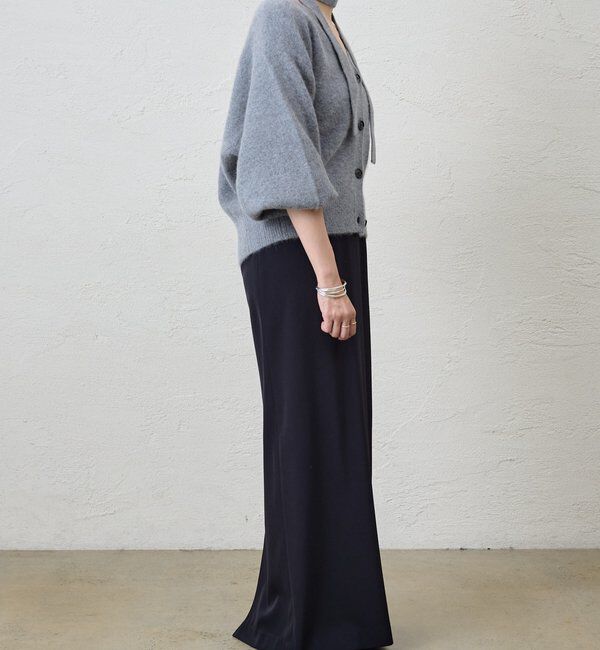  「ファーウールタイ付きカーディガン」|カーディガン|
